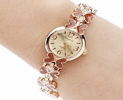 Denis Ftomov 3 Color Elegant Brand Women Ladiess Bracelet Dress Watch with Rose Gold Alloy amp; Ceramic Bangle GA006 (2-brown)