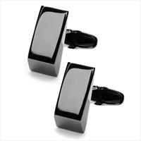 denisonboston Black Dandy Wedge Cufflinks by
