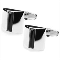denisonboston Black Onyx Squ Cufflinks by