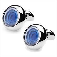 denisonboston Blue Looney Step Cufflinks by