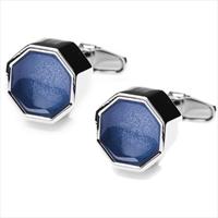 denisonboston Blue Roman Jewell Cufflinks By