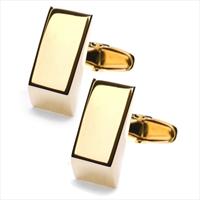 denisonboston Gold Dandy Wedge Cufflinks by