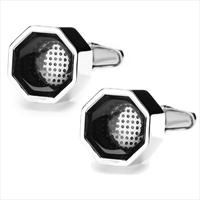 denisonboston Graphite Roman Super Dot Cufflinks