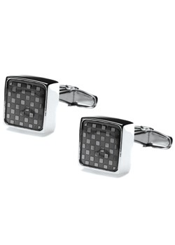 Denisonboston Mindy Check Graphite Cufflinks