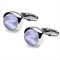 denisonboston Mother of Pearl Skimm Cufflinks by