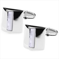 denisonboston Mother of Pearl Squ Cufflinks by