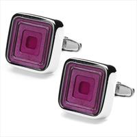 denisonboston Pink Dandy Step Cufflinks by