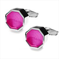 denisonboston Pink Roman Jewell Cufflinks by