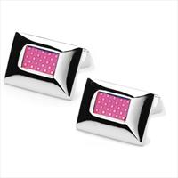 denisonboston Pink Str Wide Cufflinks by