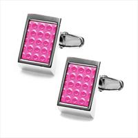 denisonboston Pink Targa Spot Cufflinks by