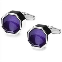 denisonboston Purple Roman Jewell Cufflinks by