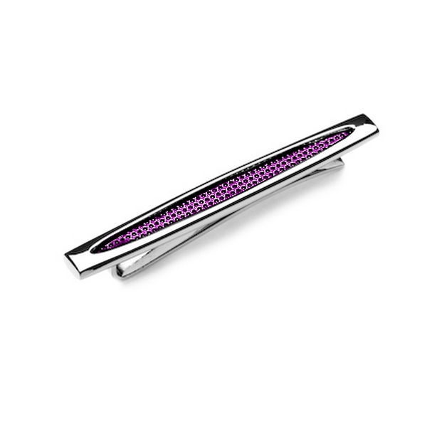 denisonboston Purple Skimm Super Dot Tie Clip by