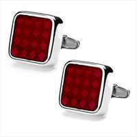 denisonboston Red Dandy Diamond Cufflinks by
