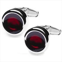 denisonboston Red Polo Jewell Cufflinks by