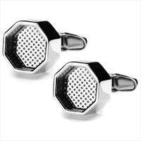 denisonboston Steel Roman Super Dot Cufflinks by