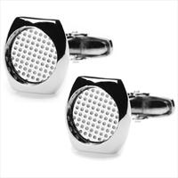 denisonboston Steel Skimm Super Dot Cufflinks by
