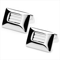 denisonboston Steel Str Wide Cufflinks by