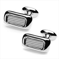 denisonboston Steel Thor Stripe Cufflinks by