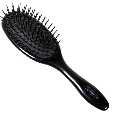Denman Black Ball Ended Pin Paddle Hair Brush