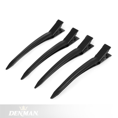 Denman Black Hair Sectioning Clips - 4 Pack
