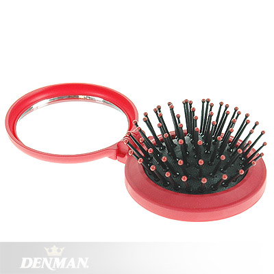 Denman Compact Travel Sized Hair Brush - RED