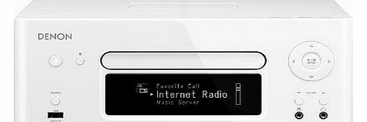 Denon CEOL RCDN8 Networked Mini System With iPod Dock (White)