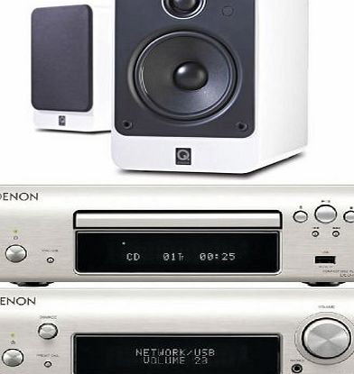 Denon DF109DAB System Silver   2010i Walnut (R)