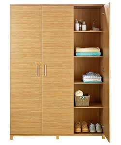 Denver 3-Door Robe - Oak