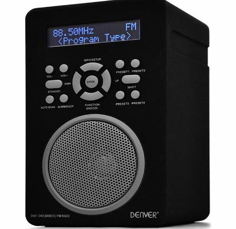 Denver DAB-43Plus Black Portable DAB Digital Radio