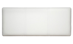 denver Faux Leather 3and#39;0 Headboard - White