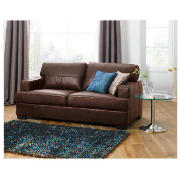 Denver Large Leather Sofa, Chocolate