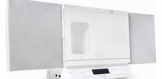 Microsystem Iphone/Ipod docking Station CD Radio USB SD MP3 Denver MCI-103 white