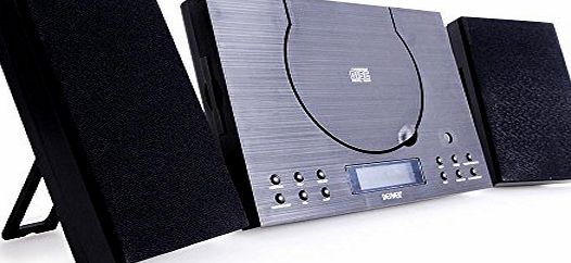 Music system Radio Alarm Clock Bluetooth FM Toploader Clock CD Player AUX Denver MC-5010 BT