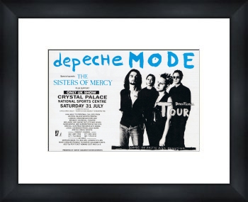DEPECHE MODE Crystal Palace 31st July 1993 - Custom Framed Original Ad