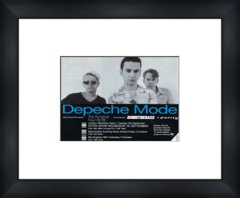 DEPECHE MODE UK Tour 1998 - Custom Framed Original Ad