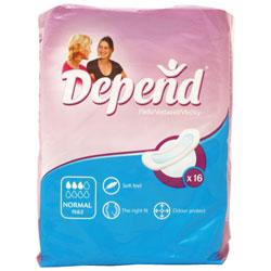 depend Normal Pads