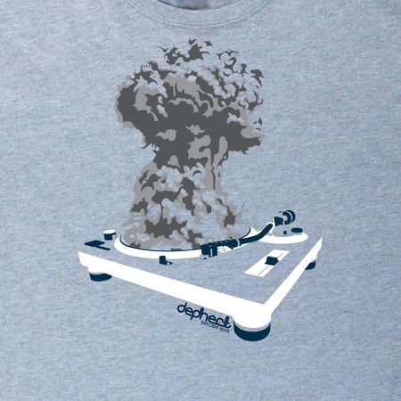 Dephect Explosive Beats Heather Grey T-Shirt