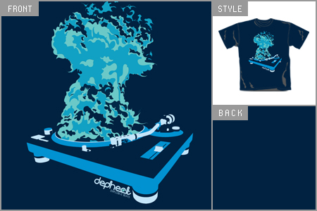 Dephect (Explosive Beats) Navy T-Shirt