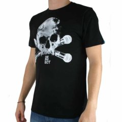 Dephect Mens Dephect Skull N Mics Tee Black