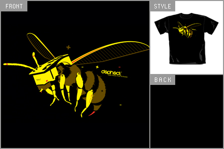 Dephect (Stylistic Heads) Black T-Shirt