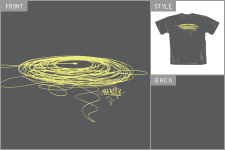 Dephect (Vinyl Doodle) Charcoal T-Shirt