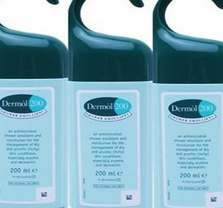 Dermol 200 Shower Emollient 3 Pack