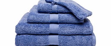 Descamps Luxury Egyptian Cotton Towels Blue Moon Guest