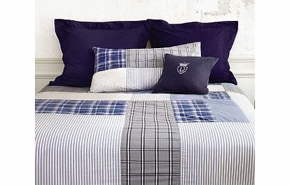 Descamps Tailor Denim Bedding Fitted Sheets Single