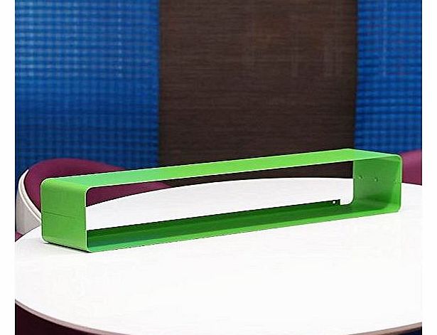 DESIGN DELIGHTS RETRO DESIGN CD SHELF CUBE 80cm for apx.70CDs lounge rack for easy wall storage from XTRADEFACTORY white