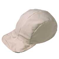 Foldable Travel Cap Black and Beige