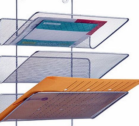 Design Ideas Mesh Wall Mounted Magazine Rack with 3 Pockets