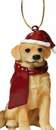 Design Toscano Holiday Dog Ornament Sculpture - Golden Retriever