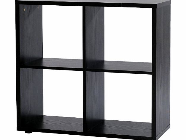 Designa Furniture Designer 4-Section Room Divider, 75 x 72 x 32 cm, Black