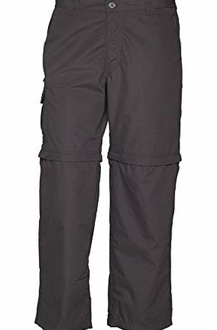 Designer ME Mens Regatta Crosfell Convertible Walking Trousers Ash Guys Gents (38xREG 38`` Waist 32`` Leg)